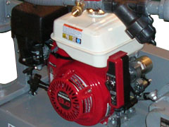 Powerful and reliable 9hp Honda gas engine features electric start